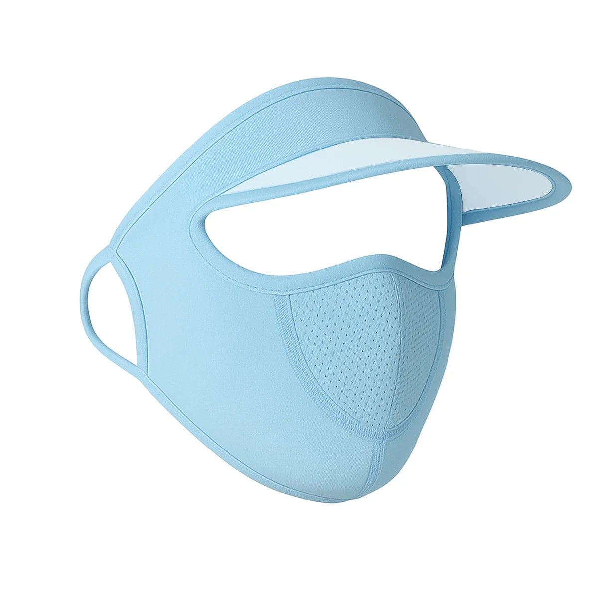Full Face UV Protection Cap with Built-in Mask and Wide Brim Visor – Breathable (1 Pc)