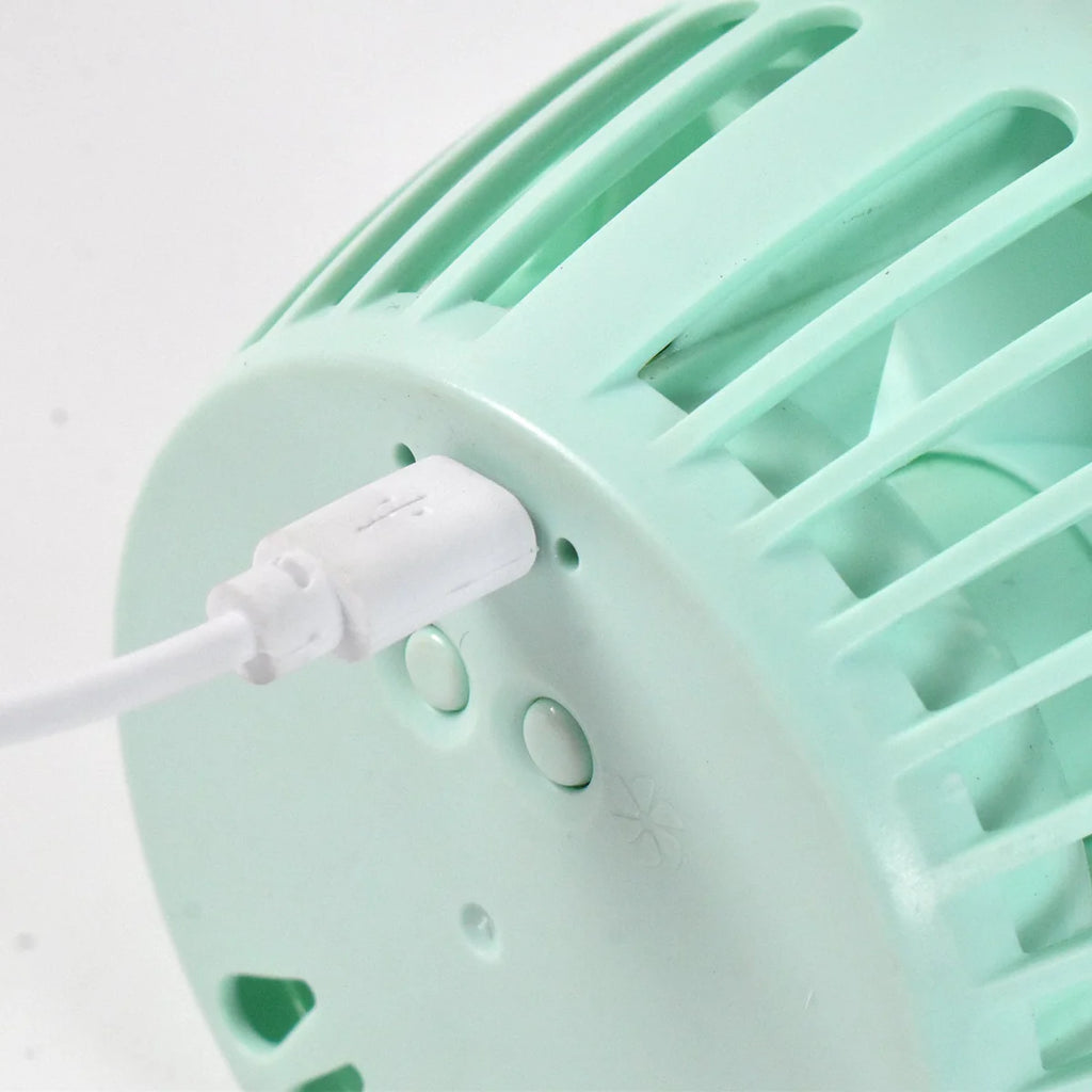 Cute Rabbit USB Desk Fan for Kids & Camping (1 Pc, Plastic, Mist Air)
