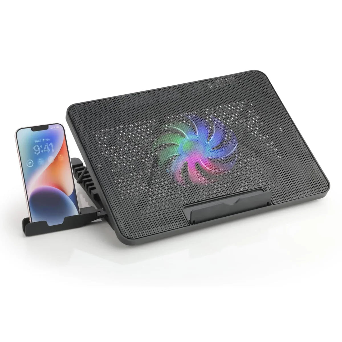Laptop Stand - Cooling Pad With Phone Stand