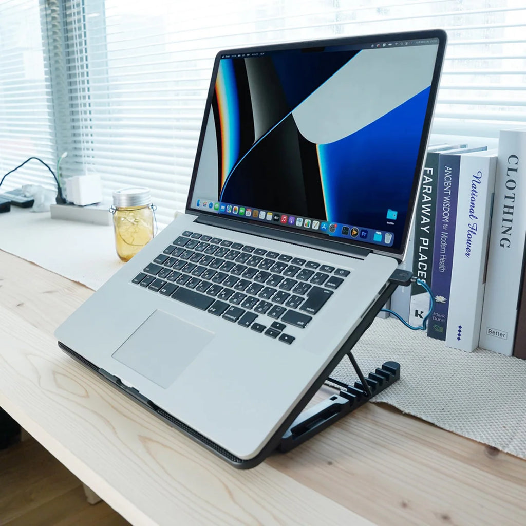 Laptop Stand - Cooling Pad With Phone Stand